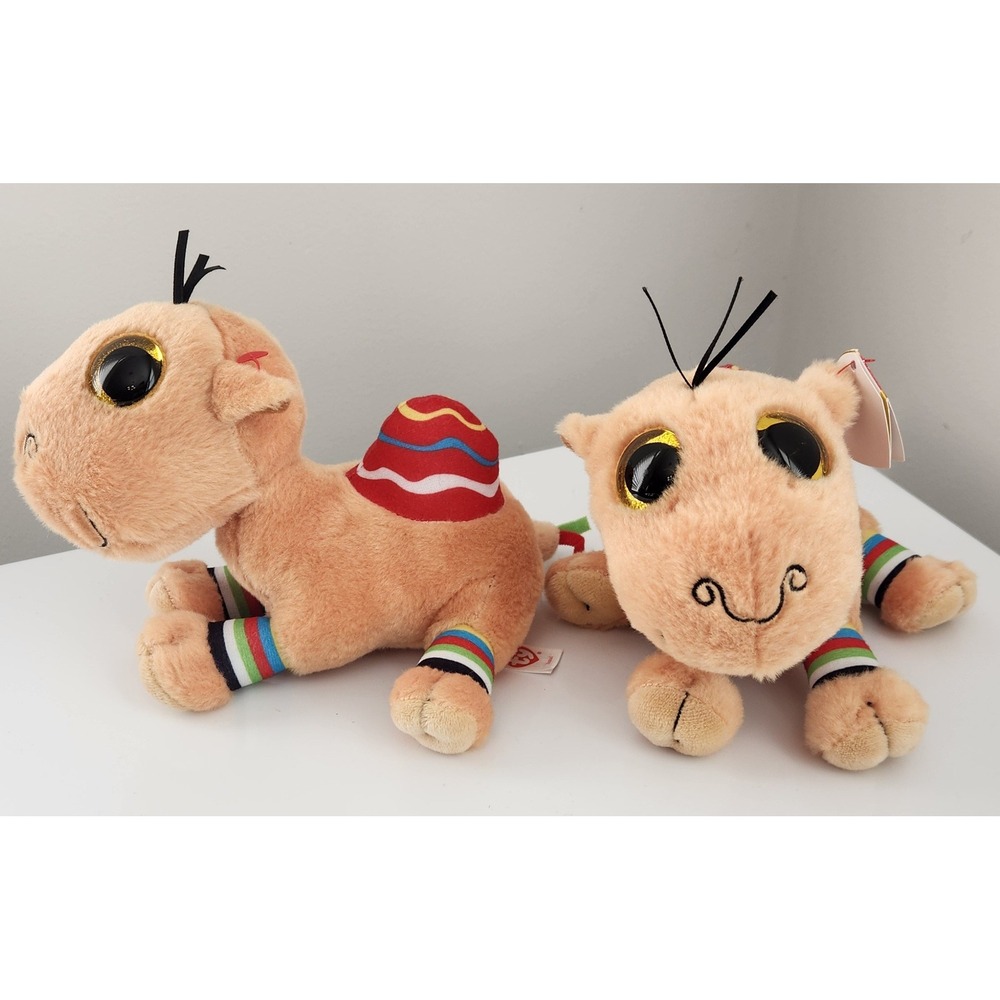 Ty Beanie Boos Jamal the‎ Camel Velve Ty Plush Stuffed Animal Rainbow Toy